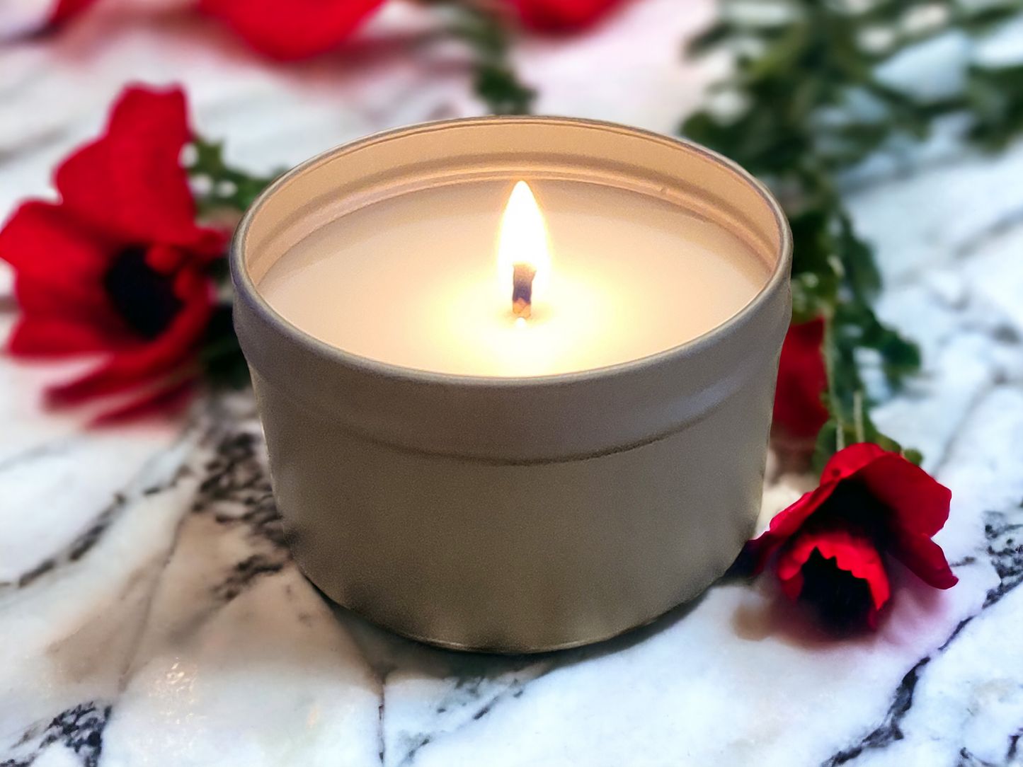Wild Poppy - Natural Wax Scented Candle