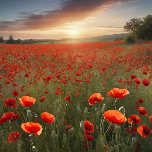 Wild Poppy - Natural Wax Scented Candle